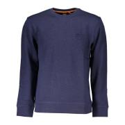 Blauwe Hoodie met Logo Hugo Boss , Blue , Heren