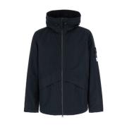 Zwarte Katoenen Ventail Jassen Stone Island , Black , Heren