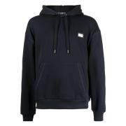 Blauwe Hoodie Essential Dolce & Gabbana , Blue , Heren