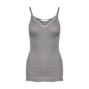 Mayasz Strap Top Mist Grey Melange Saint Tropez , Gray , Dames