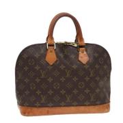 Pre-owned Canvas handbags Louis Vuitton Vintage , Brown , Dames