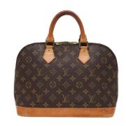 Pre-owned Canvas handbags Louis Vuitton Vintage , Brown , Dames