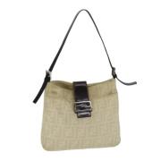 Pre-owned Canvas shoulder-bags Fendi Vintage , Beige , Dames