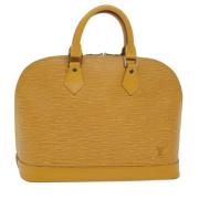 Pre-owned Leather handbags Louis Vuitton Vintage , Yellow , Dames