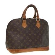 Pre-owned Canvas handbags Louis Vuitton Vintage , Brown , Dames