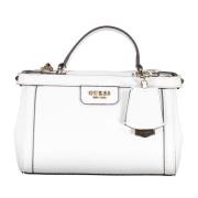 Witte Handtas met Verstelbare Band Guess , White , Dames