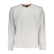 Witte Hoodie met Logo Print Hugo Boss , White , Heren