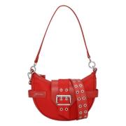 Rode Bucky Bag Kleine Crossbody Tassen Ganni , Red , Dames