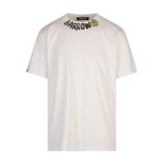 Wit T-shirt met Smile Print Barrow , White , Heren