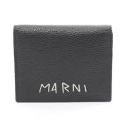 Pre-owned Leather wallets Marni Pre-owned , Black , Dames