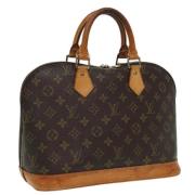 Pre-owned Canvas handbags Louis Vuitton Vintage , Brown , Dames