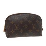 Pre-owned Canvas pouches Louis Vuitton Vintage , Brown , Dames