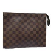 Pre-owned Canvas pouches Louis Vuitton Vintage , Brown , Dames