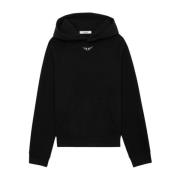 Zwart Rhinestone Vleugels Hoodie Zadig & Voltaire , Black , Dames