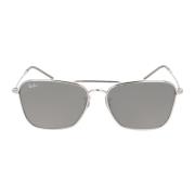 Vierkante Metalen Frame Zonnebril Ray-Ban , Gray , Unisex