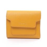 Pre-owned Leather wallets Marni Pre-owned , Yellow , Dames