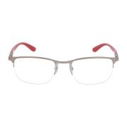 Metalen Vierkante Frame Bril Ray-Ban , Red , Unisex