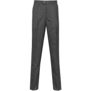 Klassieke Blauwe Wollen Broek Brunello Cucinelli , Gray , Heren