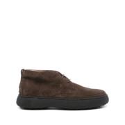 Bruine Suède Veterschoenen Tod's , Brown , Heren