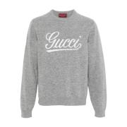 Trendy Sweater Selection Gucci , Gray , Heren