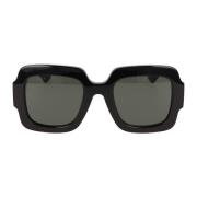 Vierkante Frame Zonnebril Gucci , Black , Unisex