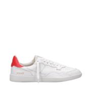 Retro Leren Sneakers Hidnander , White , Heren