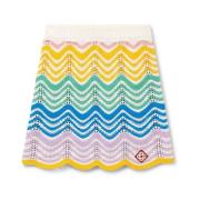 Gradient Wave Crochet Rok Casablanca , Multicolor , Dames