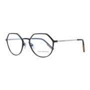 Titanium Rechthoekige Optische Monturen Ermenegildo Zegna , Black , He...