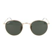 Ronde Metalen Zonnebril RB 3447 Ray-Ban , Yellow , Unisex