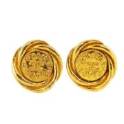 Pre-owned Metal chanel-jewelry Chanel Vintage , Yellow , Dames