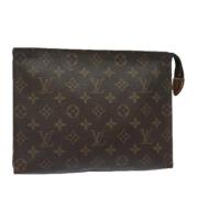 Pre-owned Canvas pouches Louis Vuitton Vintage , Brown , Dames