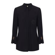 Stijlvolle Blouses Collectie Elisabetta Franchi , Black , Dames