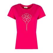 Elegant Queen T-Shirt Liu Jo , Pink , Dames