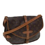 Pre-owned Canvas shoulder-bags Louis Vuitton Vintage , Brown , Dames