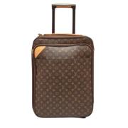 Pre-owned Leather travel-bags Louis Vuitton Vintage , Brown , Dames