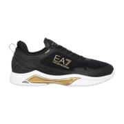 Casual Sneakers voor Dagelijks Gebruik Emporio Armani EA7 , Black , He...