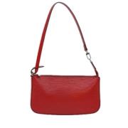 Pre-owned Leather louis-vuitton-bags Louis Vuitton Vintage , Red , Dam...