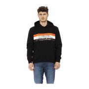 Hoodie met Frontprint en Logo-inzet Automobili Lamborghini , Black , H...