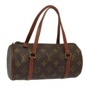 Pre-owned Canvas handbags Louis Vuitton Vintage , Brown , Dames