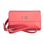 Rode Polyester Handtas met Verstelbare Schouderband Calvin Klein , Red...