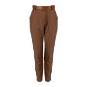 Slim Fit High Waist Broek Liu Jo , Brown , Dames