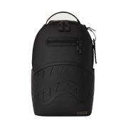 Kern Geëmbosseerd Zwart Ruit Leren Rugzak Sprayground , Black , Unisex