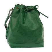 Pre-owned Leather shoulder-bags Louis Vuitton Vintage , Green , Dames