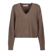 Comfortabele Gebreide Trui IRO , Brown , Dames