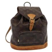 Pre-owned Canvas backpacks Louis Vuitton Vintage , Brown , Dames