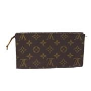 Pre-owned Canvas pouches Louis Vuitton Vintage , Brown , Dames