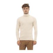 Dolcevita Sweater - Lange Mouw - Geribbeld Alpha Studio , Beige , Here...