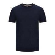 Heren Gebreide Tantino T-Shirt Hugo Boss , Blue , Heren