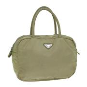 Pre-owned Nylon handbags Prada Vintage , Beige , Dames