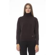 Trendy Sweater - Lange Mouwen - Monogram Baldinini , Brown , Dames